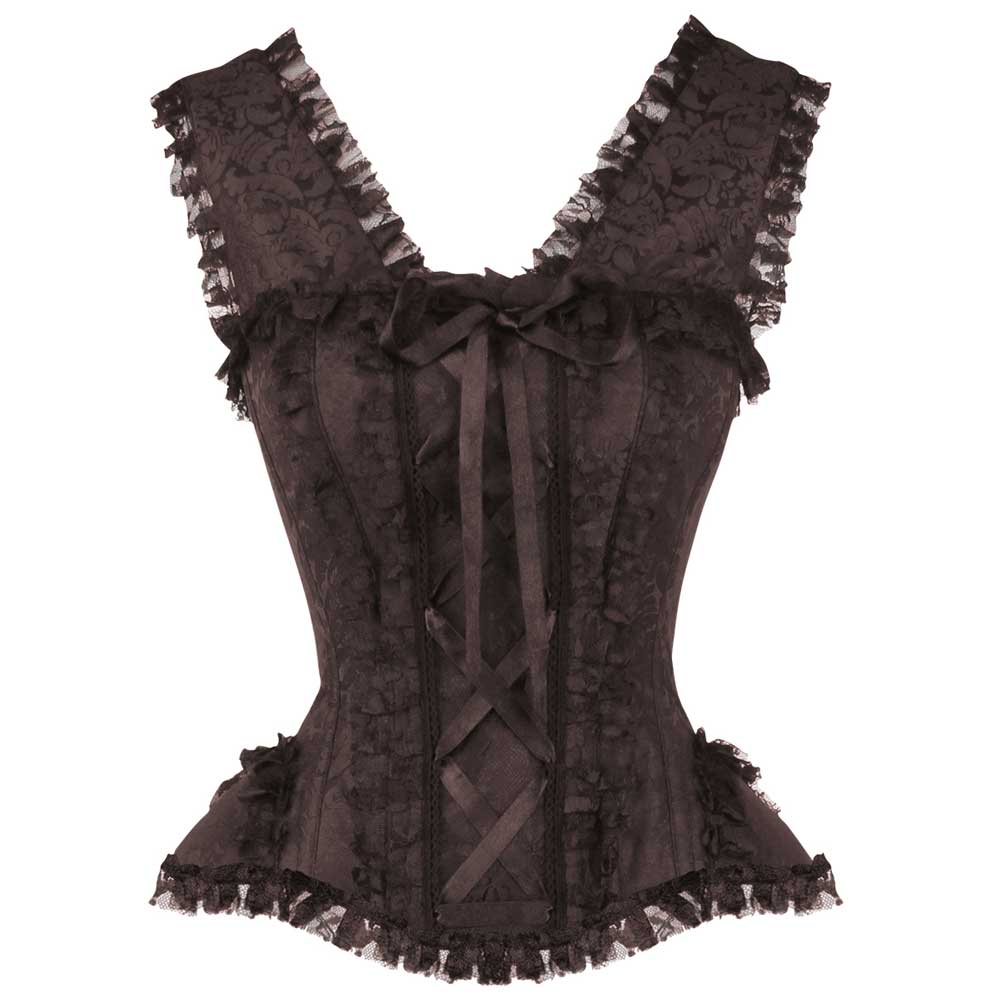 Attitude Corsets - Lahelin Overbust korset - Bruin